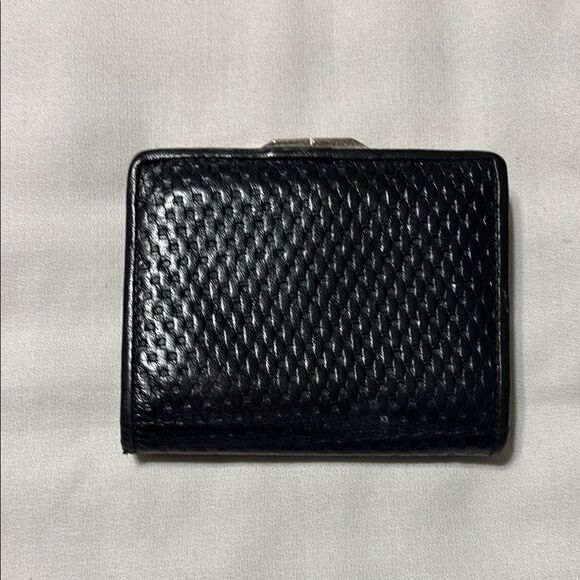 Lord & Taylor Genuine Leather Elegant Black Textured Wallet - Picture 1 of 6